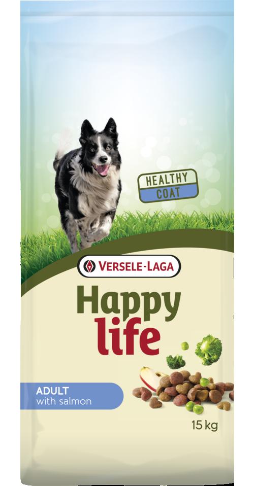 Happy Life Adult with Salmon корм для собак всех пород 15 кг (310885)